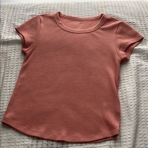 American Eagle Outfitters Pink Short Sleeve Tee